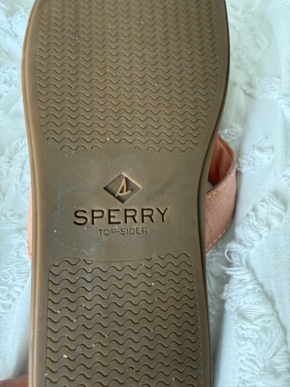 Women’s Peach Leather Thong Sandals - Comfortable Slip-On - Picture 5 of 8